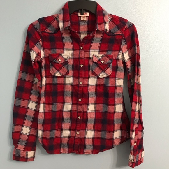 Mossimo Supply Co. Tops - XS Flannel Button Up LS Flannel Shirt